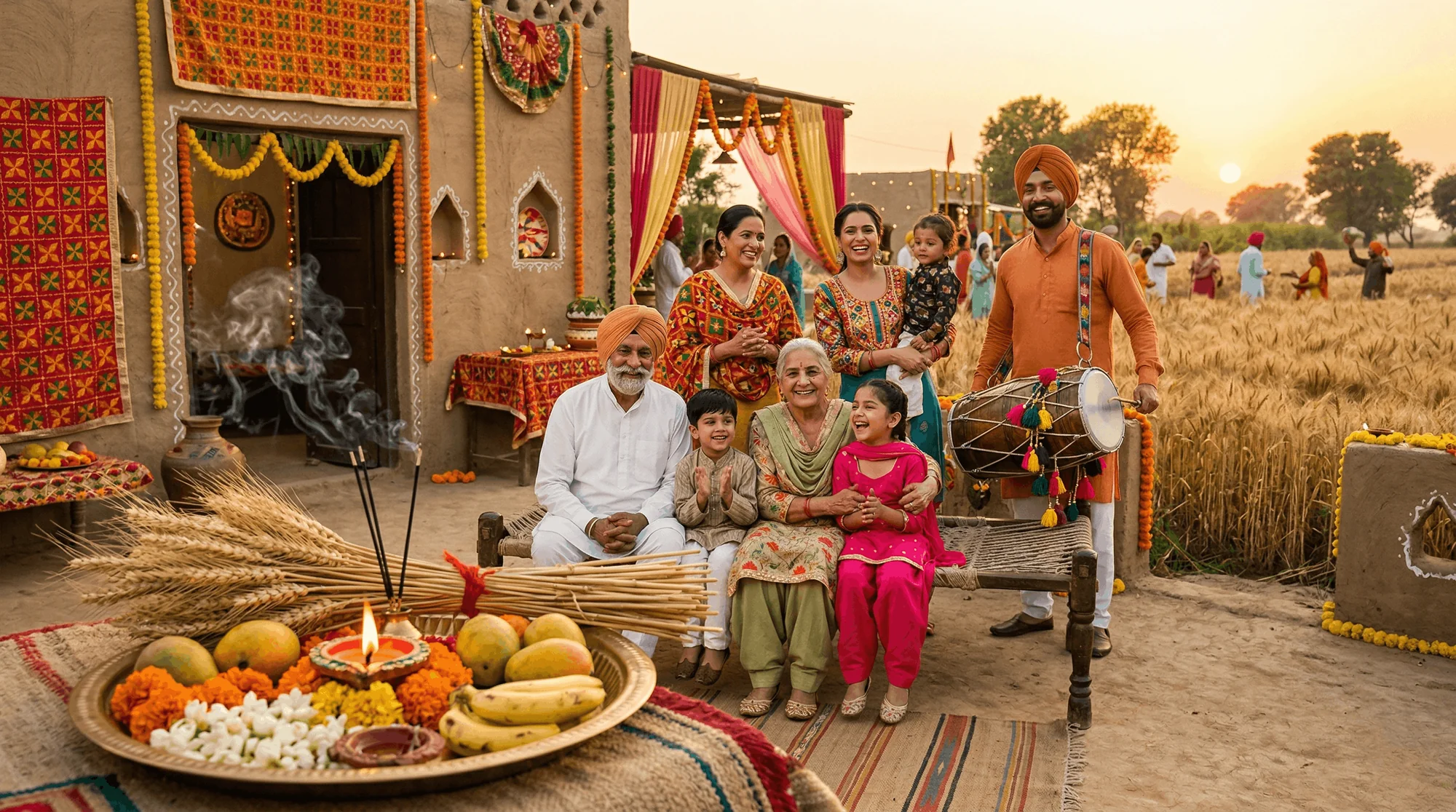 Baisakhi festival celebrations — harvest festival Punjab